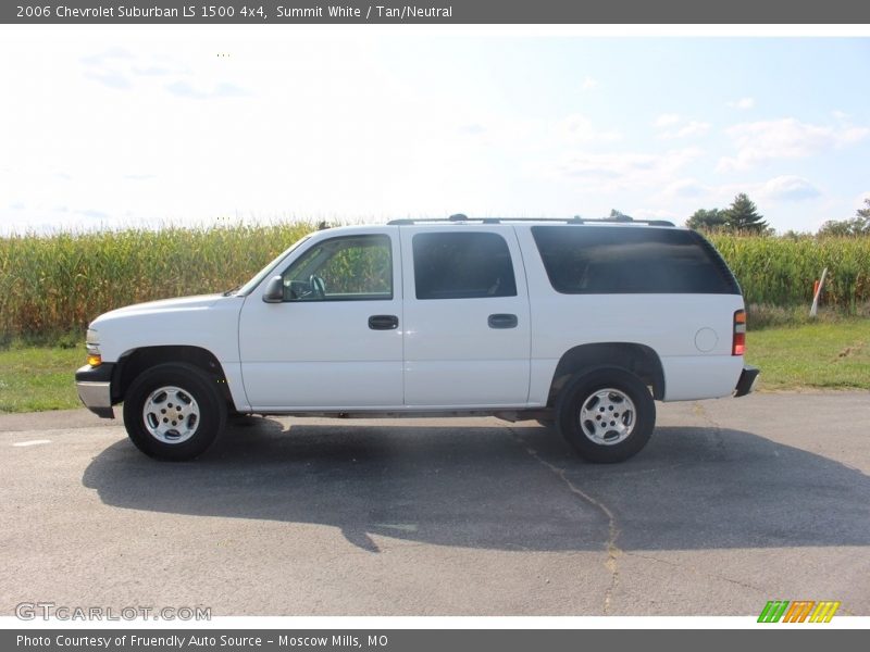 Summit White / Tan/Neutral 2006 Chevrolet Suburban LS 1500 4x4