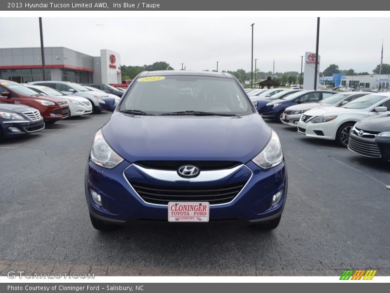 Iris Blue / Taupe 2013 Hyundai Tucson Limited AWD