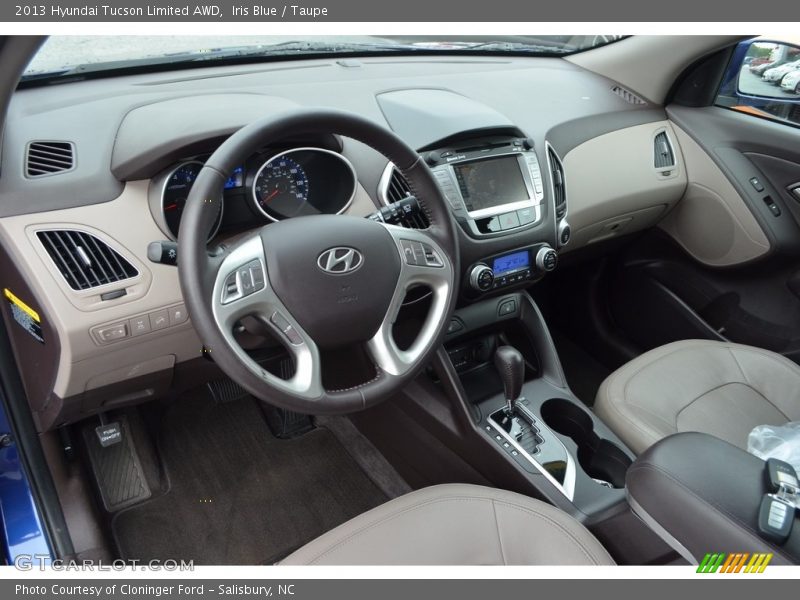 Iris Blue / Taupe 2013 Hyundai Tucson Limited AWD