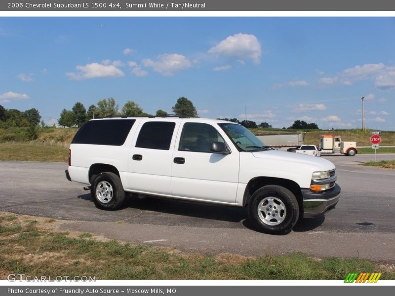 Summit White / Tan/Neutral 2006 Chevrolet Suburban LS 1500 4x4