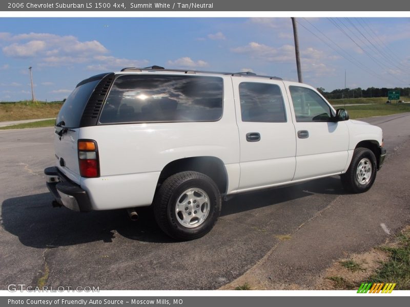 Summit White / Tan/Neutral 2006 Chevrolet Suburban LS 1500 4x4