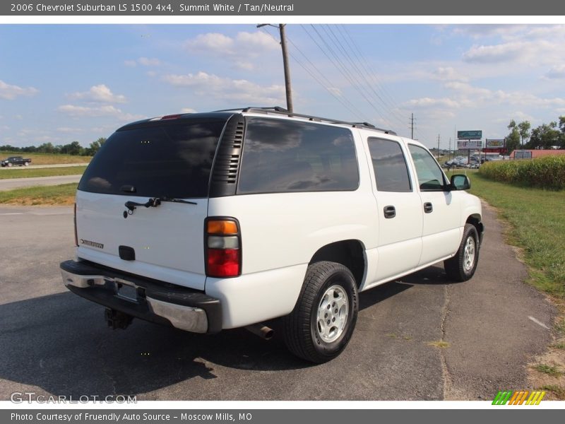 Summit White / Tan/Neutral 2006 Chevrolet Suburban LS 1500 4x4