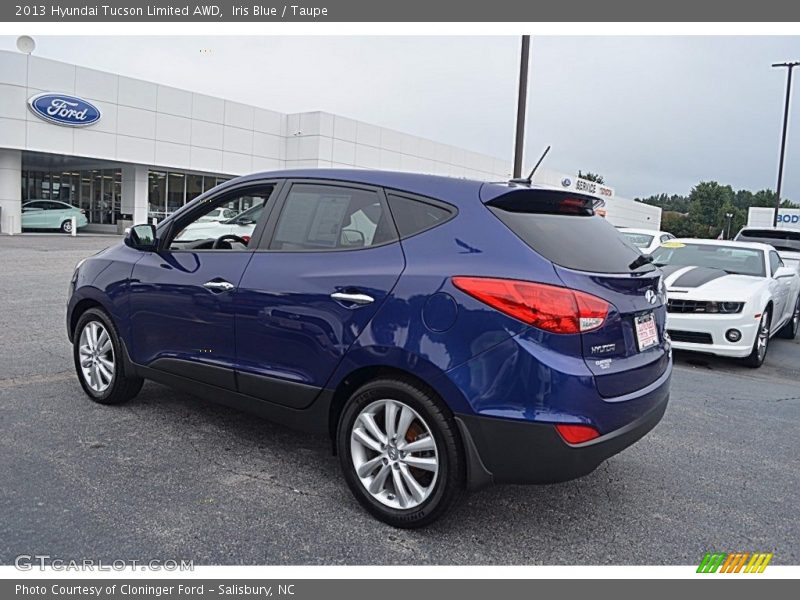 Iris Blue / Taupe 2013 Hyundai Tucson Limited AWD