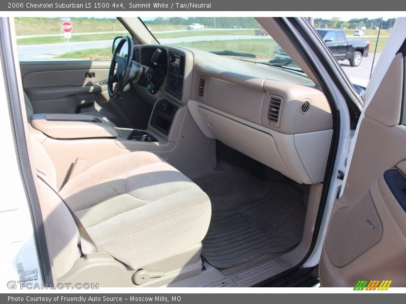 Summit White / Tan/Neutral 2006 Chevrolet Suburban LS 1500 4x4