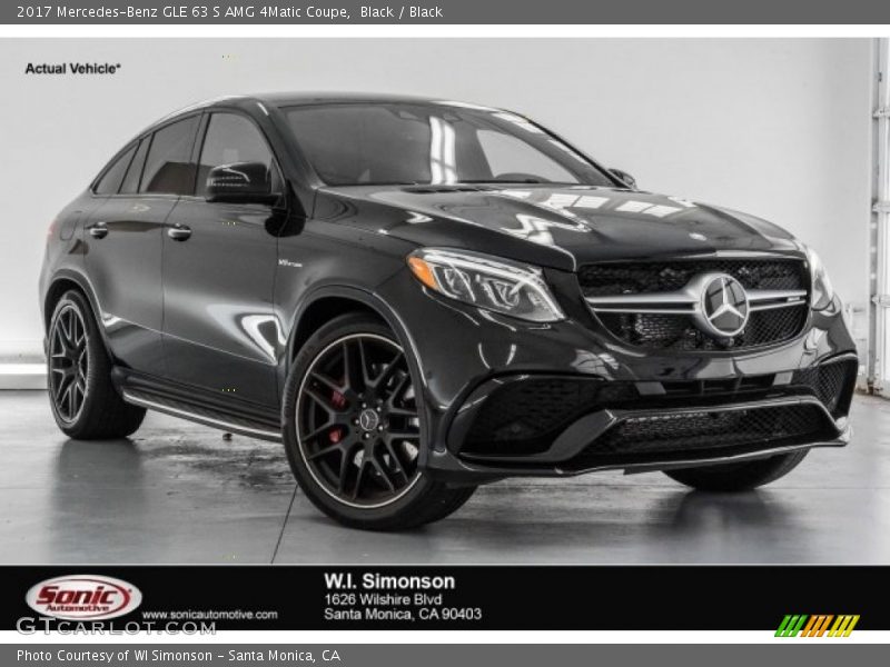 Black / Black 2017 Mercedes-Benz GLE 63 S AMG 4Matic Coupe
