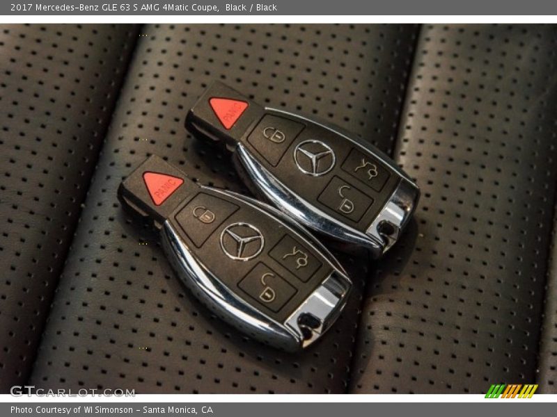 Keys of 2017 GLE 63 S AMG 4Matic Coupe