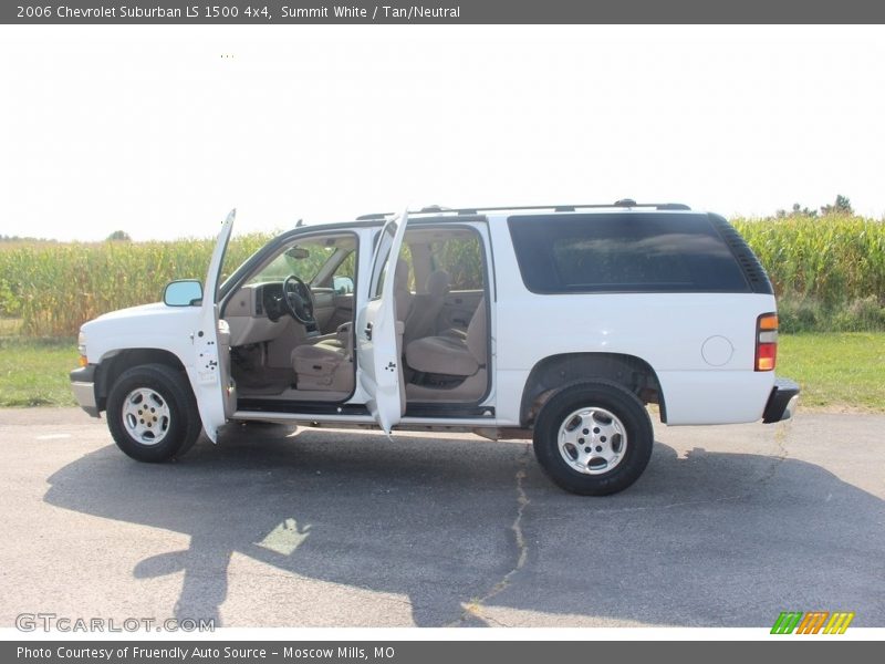 Summit White / Tan/Neutral 2006 Chevrolet Suburban LS 1500 4x4