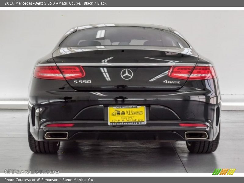 Black / Black 2016 Mercedes-Benz S 550 4Matic Coupe