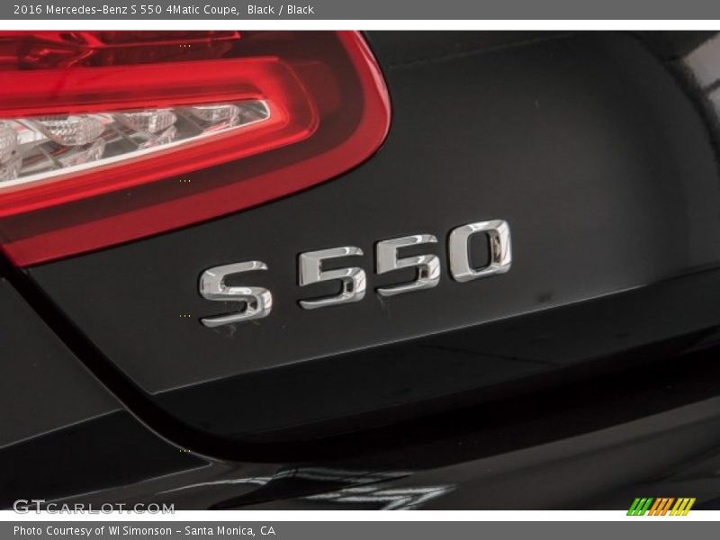 Black / Black 2016 Mercedes-Benz S 550 4Matic Coupe