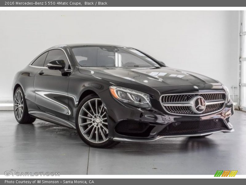 Black / Black 2016 Mercedes-Benz S 550 4Matic Coupe