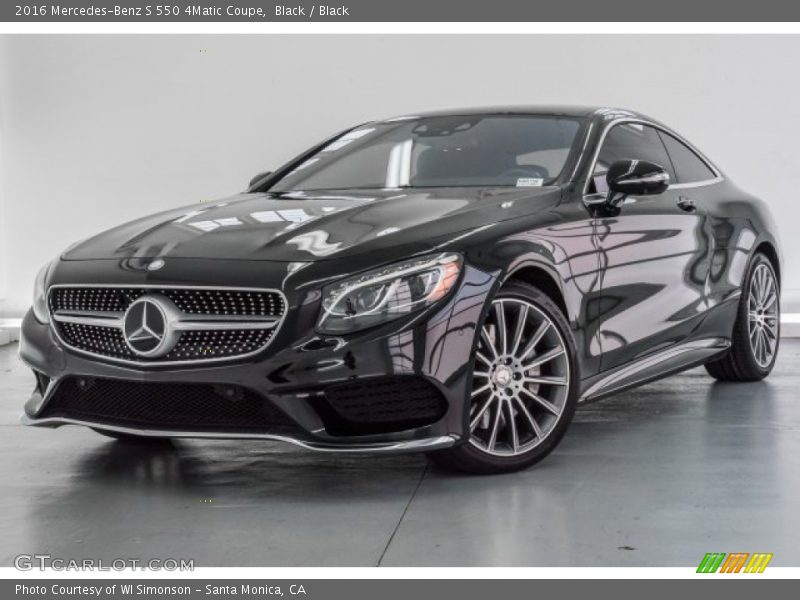 Black / Black 2016 Mercedes-Benz S 550 4Matic Coupe