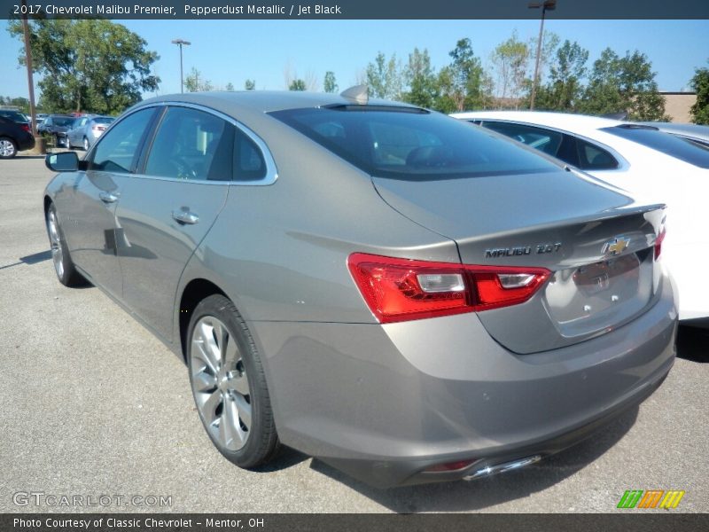 Pepperdust Metallic / Jet Black 2017 Chevrolet Malibu Premier