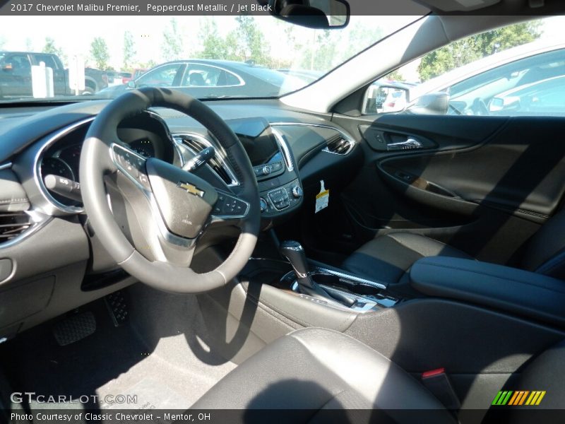 Pepperdust Metallic / Jet Black 2017 Chevrolet Malibu Premier