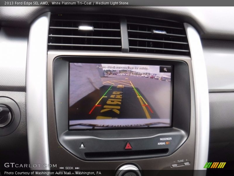 White Platinum Tri-Coat / Medium Light Stone 2013 Ford Edge SEL AWD