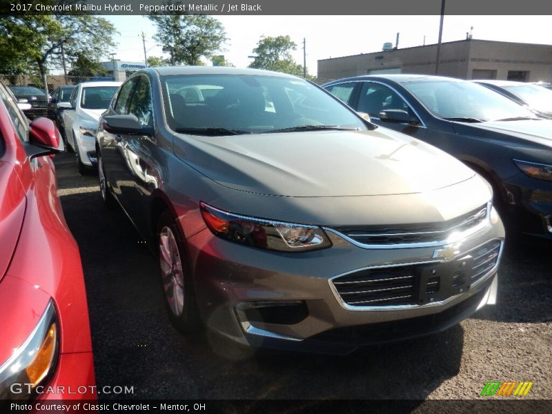 Pepperdust Metallic / Jet Black 2017 Chevrolet Malibu Hybrid