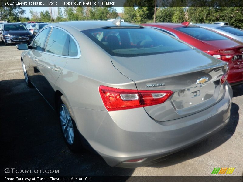Pepperdust Metallic / Jet Black 2017 Chevrolet Malibu Hybrid