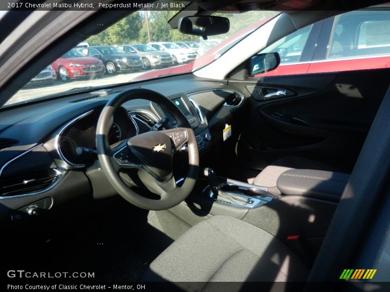 Pepperdust Metallic / Jet Black 2017 Chevrolet Malibu Hybrid