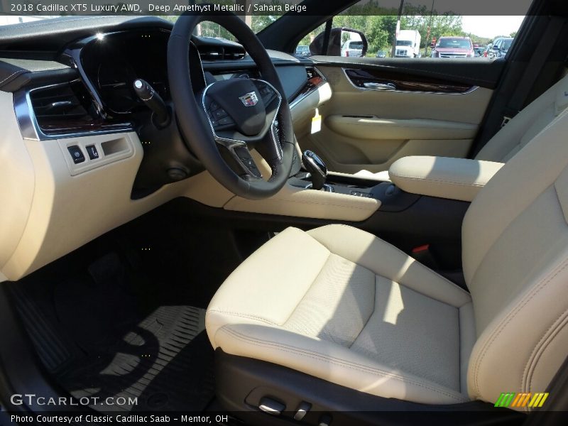 Deep Amethyst Metallic / Sahara Beige 2018 Cadillac XT5 Luxury AWD