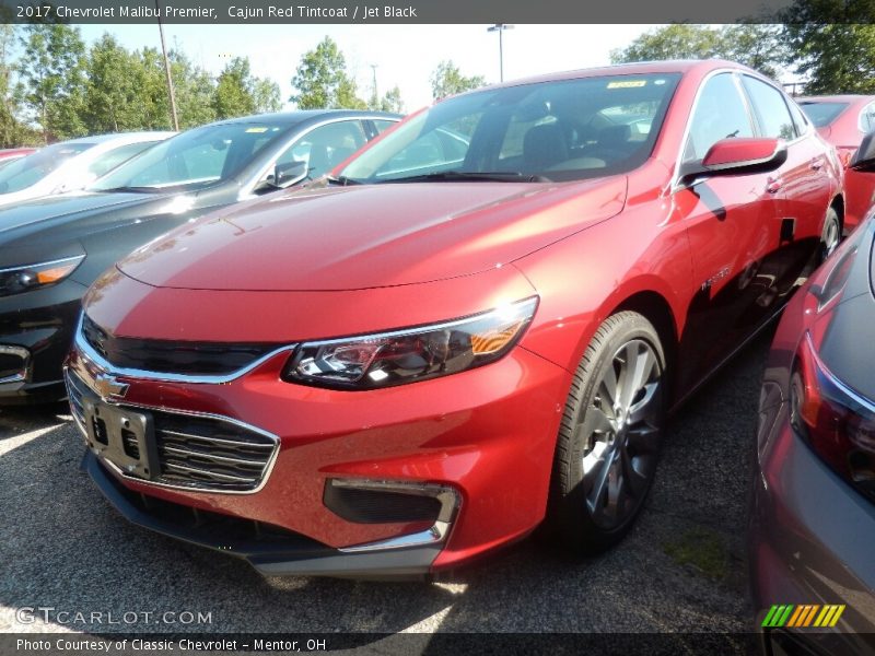 Cajun Red Tintcoat / Jet Black 2017 Chevrolet Malibu Premier