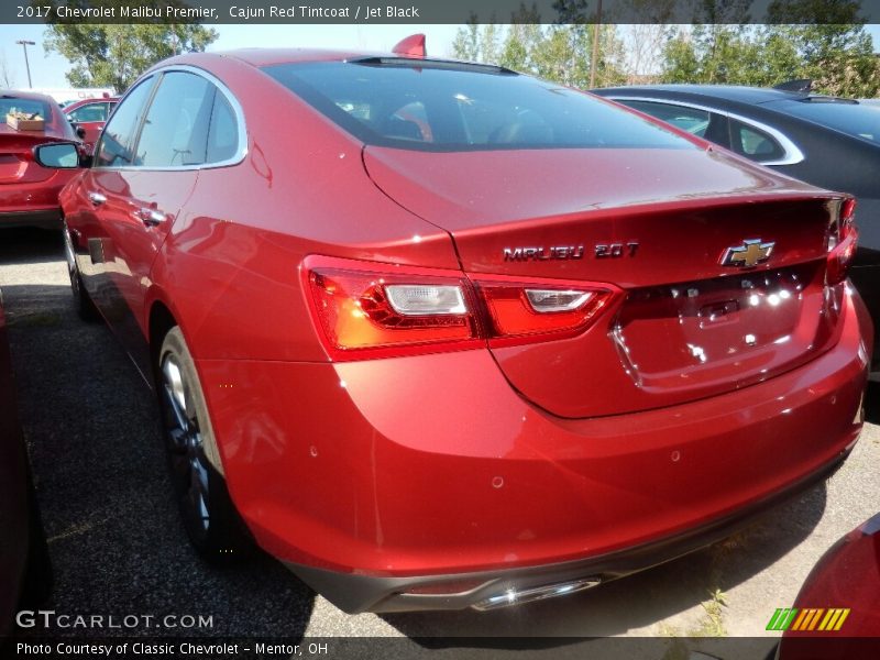 Cajun Red Tintcoat / Jet Black 2017 Chevrolet Malibu Premier