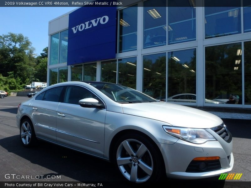 Reflex Silver Metallic / Black 2009 Volkswagen CC VR6 4Motion