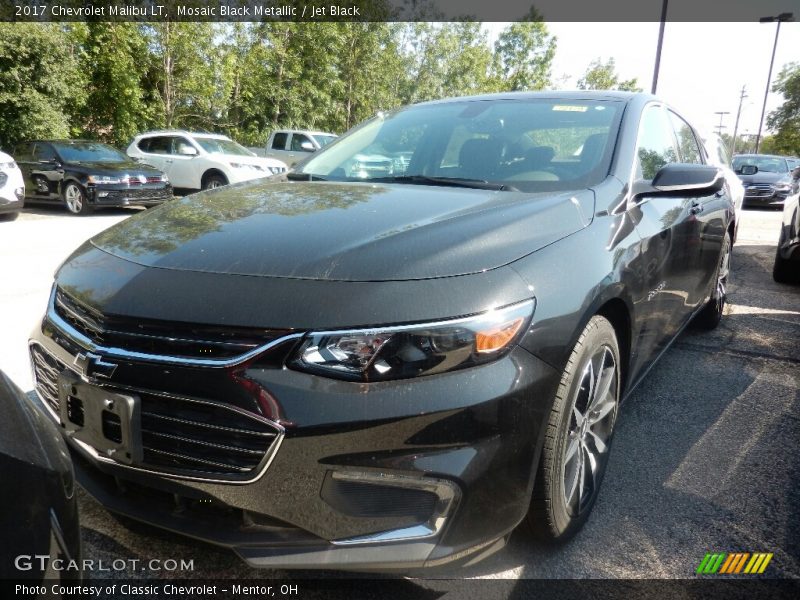 Mosaic Black Metallic / Jet Black 2017 Chevrolet Malibu LT