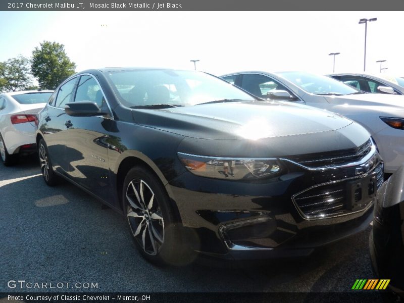 Mosaic Black Metallic / Jet Black 2017 Chevrolet Malibu LT