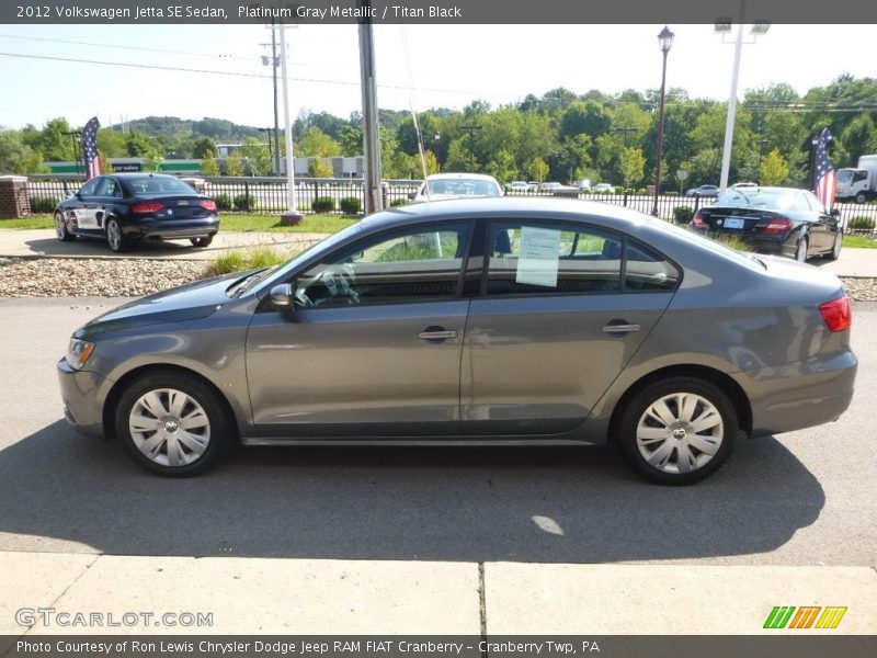 Platinum Gray Metallic / Titan Black 2012 Volkswagen Jetta SE Sedan