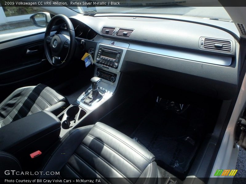 Reflex Silver Metallic / Black 2009 Volkswagen CC VR6 4Motion