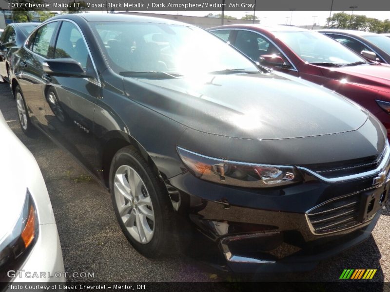 Mosaic Black Metallic / Dark Atmosphere/Medium Ash Gray 2017 Chevrolet Malibu LT