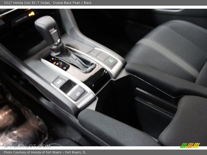 Crystal Black Pearl / Black 2017 Honda Civic EX-T Sedan
