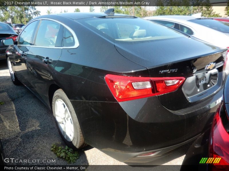 Mosaic Black Metallic / Dark Atmosphere/Medium Ash Gray 2017 Chevrolet Malibu LT