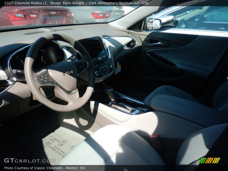 Mosaic Black Metallic / Dark Atmosphere/Medium Ash Gray 2017 Chevrolet Malibu LT