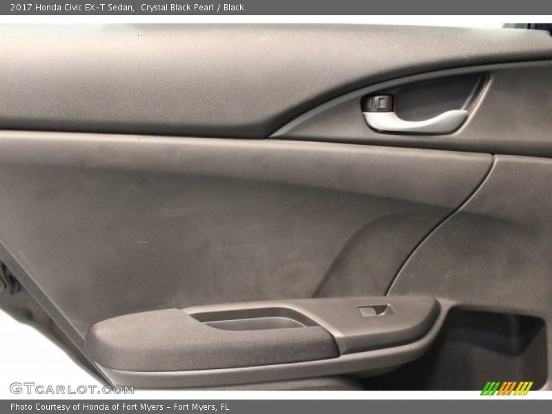 Crystal Black Pearl / Black 2017 Honda Civic EX-T Sedan