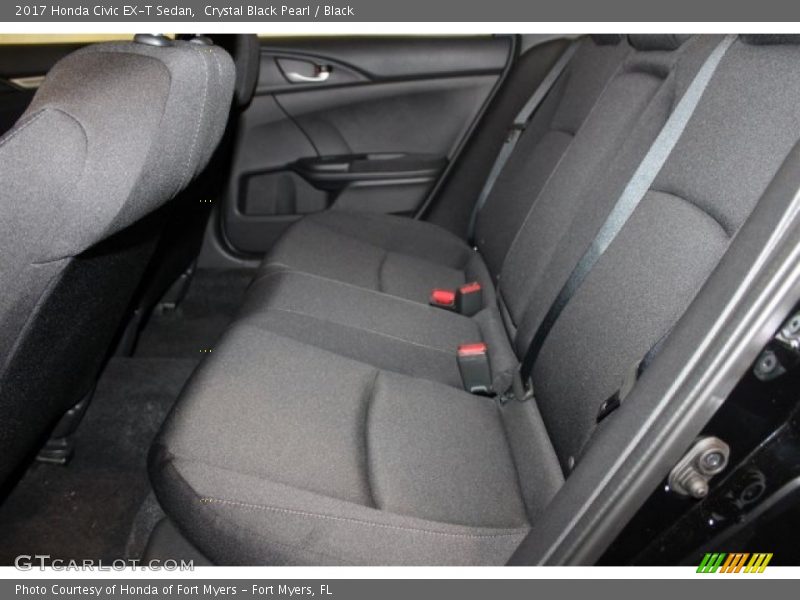 Crystal Black Pearl / Black 2017 Honda Civic EX-T Sedan