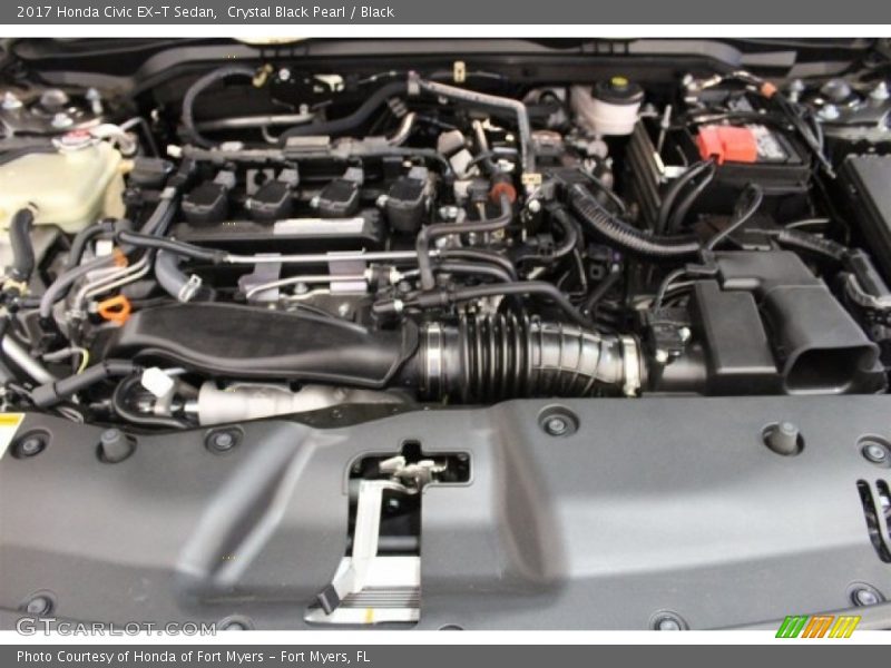 Crystal Black Pearl / Black 2017 Honda Civic EX-T Sedan