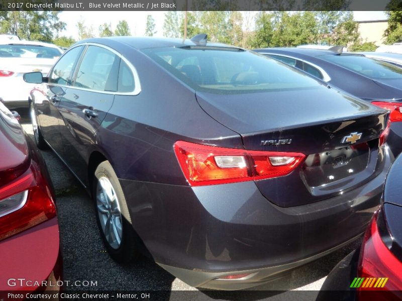 Blue Velvet Metallic / Jet Black 2017 Chevrolet Malibu LT