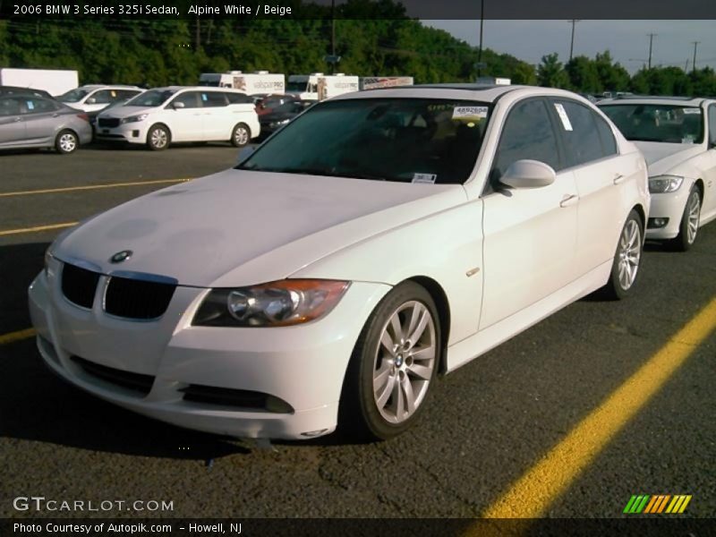 Alpine White / Beige 2006 BMW 3 Series 325i Sedan
