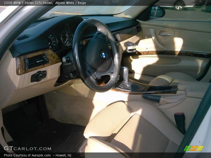 Alpine White / Beige 2006 BMW 3 Series 325i Sedan