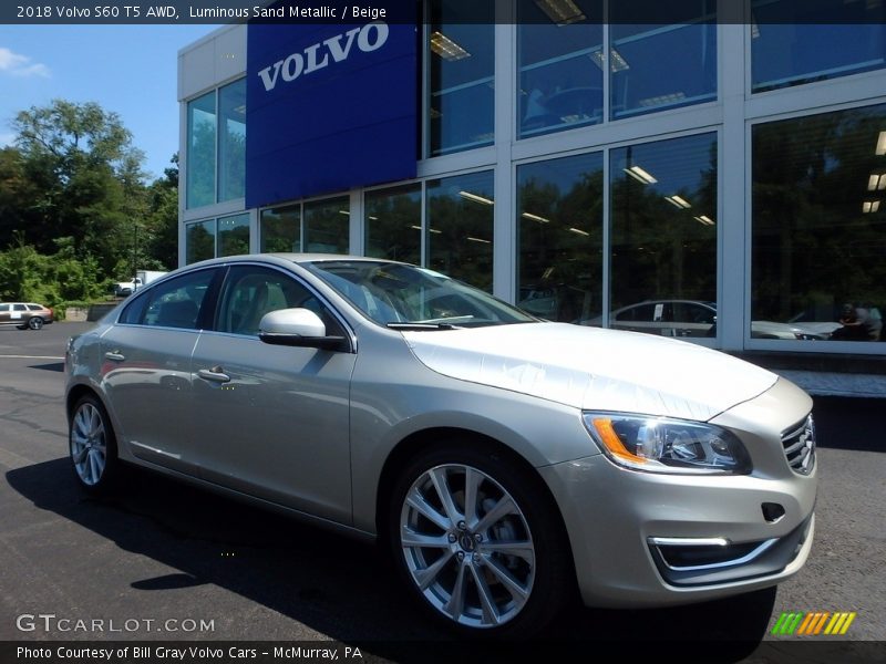 Luminous Sand Metallic / Beige 2018 Volvo S60 T5 AWD