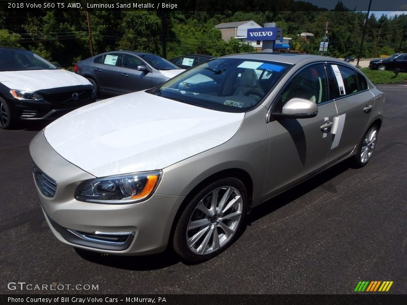 Luminous Sand Metallic / Beige 2018 Volvo S60 T5 AWD