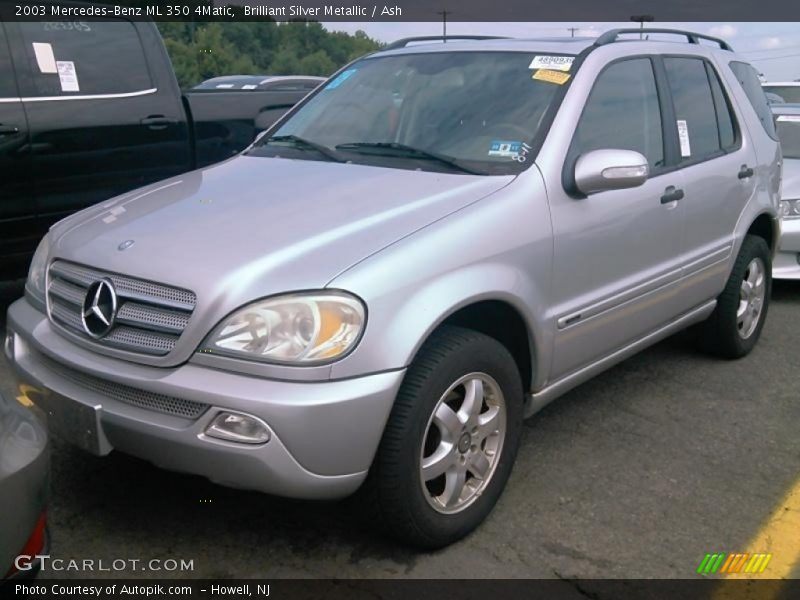 Brilliant Silver Metallic / Ash 2003 Mercedes-Benz ML 350 4Matic