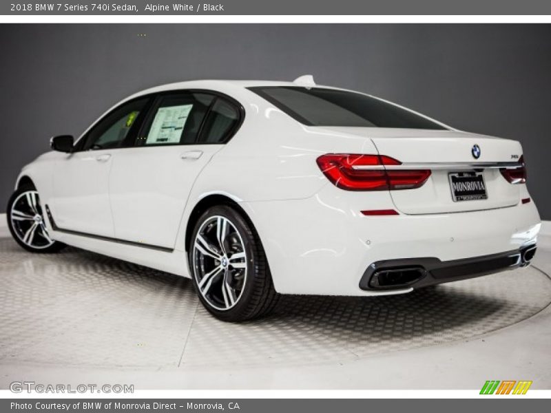 Alpine White / Black 2018 BMW 7 Series 740i Sedan