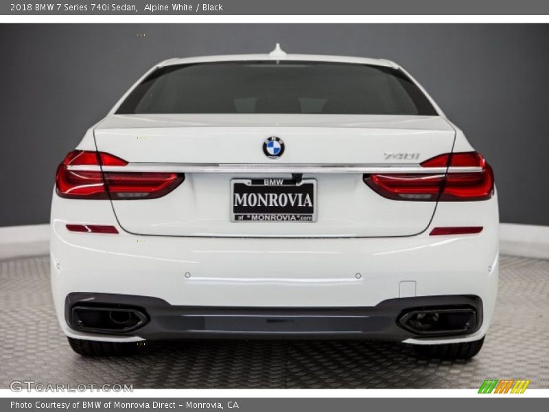 Alpine White / Black 2018 BMW 7 Series 740i Sedan