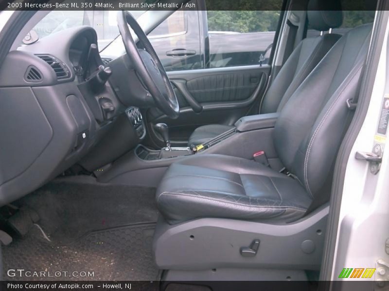 Brilliant Silver Metallic / Ash 2003 Mercedes-Benz ML 350 4Matic