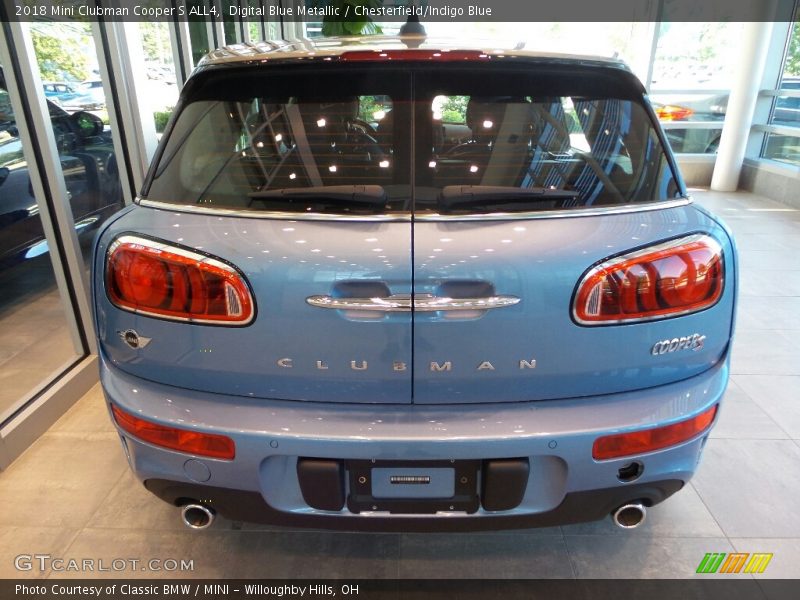 Digital Blue Metallic / Chesterfield/Indigo Blue 2018 Mini Clubman Cooper S ALL4