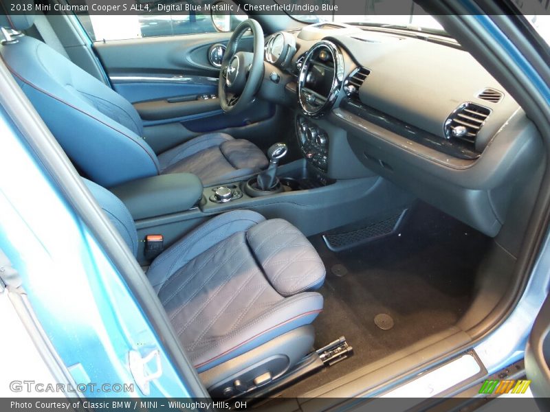  2018 Clubman Cooper S ALL4 Chesterfield/Indigo Blue Interior