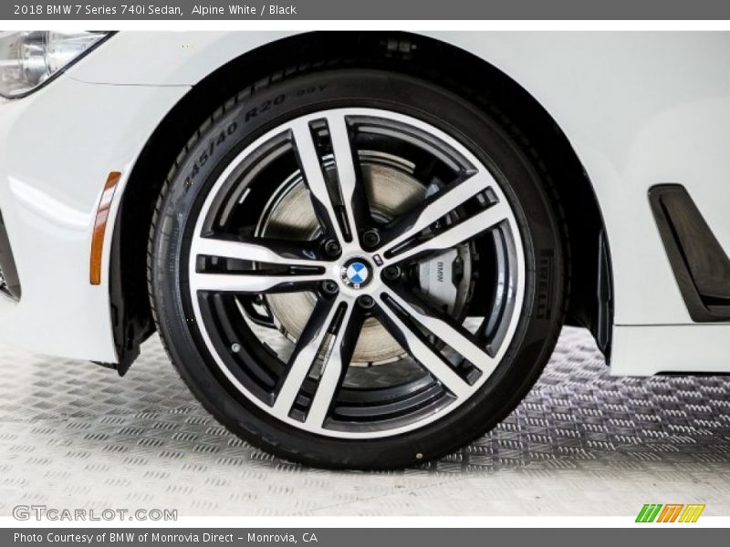 Alpine White / Black 2018 BMW 7 Series 740i Sedan