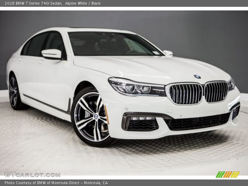 Alpine White / Black 2018 BMW 7 Series 740i Sedan