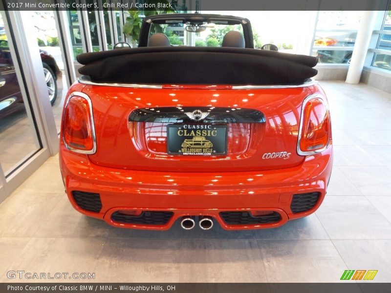 Chili Red / Carbon Black 2017 Mini Convertible Cooper S